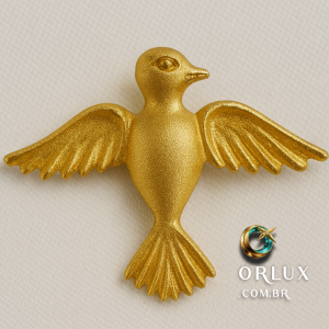 Pingente Pomba 6.2 gramas Ouro 18k