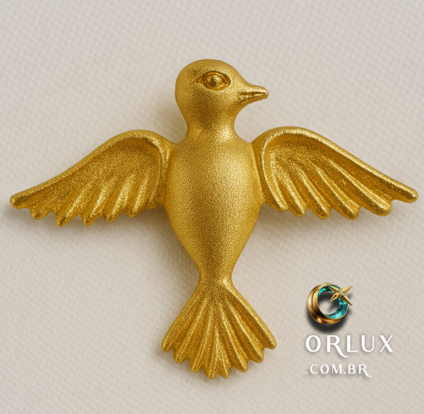 Pingente Pomba 6.2 gramas Ouro 18k