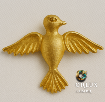 Pingente Pomba 6.2 gramas Ouro 18k