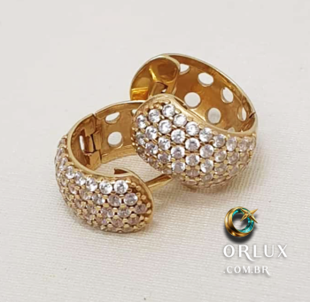LES LUMIÈRES Brincos Ouro 18k Zircônia